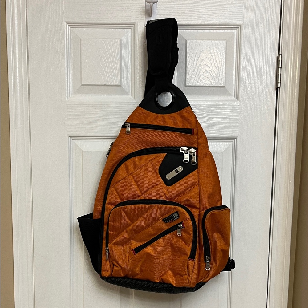 Ful Brick House Sling Backpack Orange. Men’s/ Unisex.